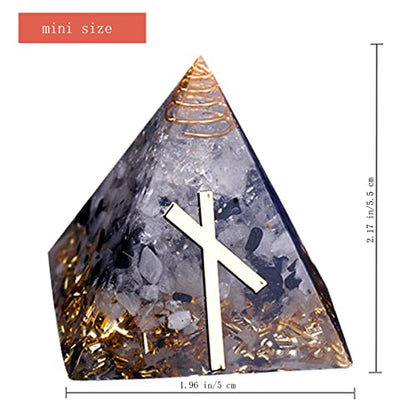 Chrikidor,Rune Pyramid，Orgone Pyramid Crystal Energy Generator Orgonite Balancing