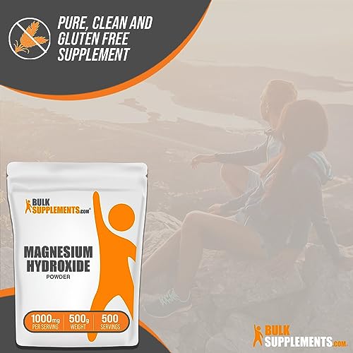 BulkSupplements.com Magnesium Hydroxide Powder - Magnesium Supplement BULKSUPPLEMENTS.COM