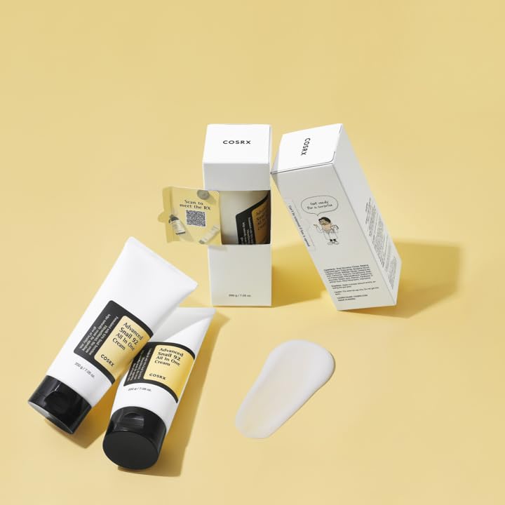 COSRX Snail Mucin 92% Moisturizer, Daily Repair Face Gel Cream for Dry, Sensitive Skin