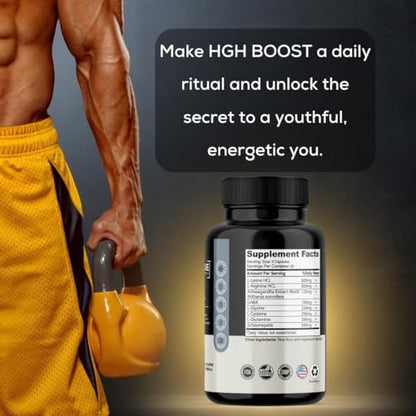 Evolve Nutraceuticals HGH Booster (150 Count) Anti-Aging, Increase Stamina and Energy