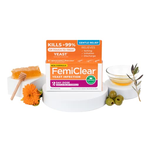 FemiClear Gentle Relief Formula 2 Day Infection Treatment, Gentle Formula for More Sensitive Individuals FemiClear