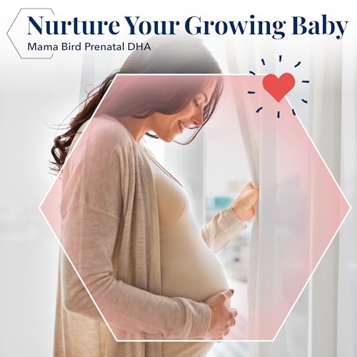 Best Nest Wellness Mama Bird Prenatal DHA Vitamin, 500 mg, Triglyceride Fish Oil Best Nest Wellness