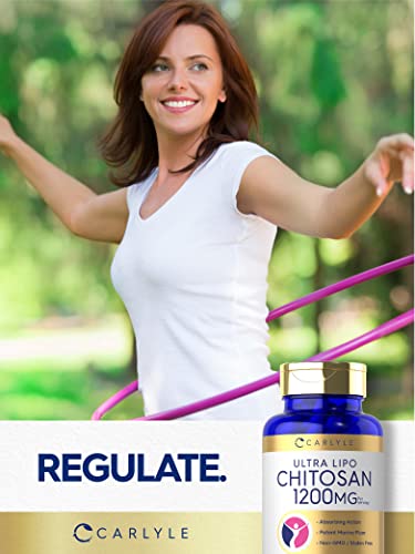 Carlyle Chitosan Supplement 1200mg | 120 Quick Release Capsules | Non-GMO