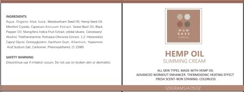 Full Body Hemp oil Slimming Hot Cream - Weight Loss Fat Burning Inch Reducing