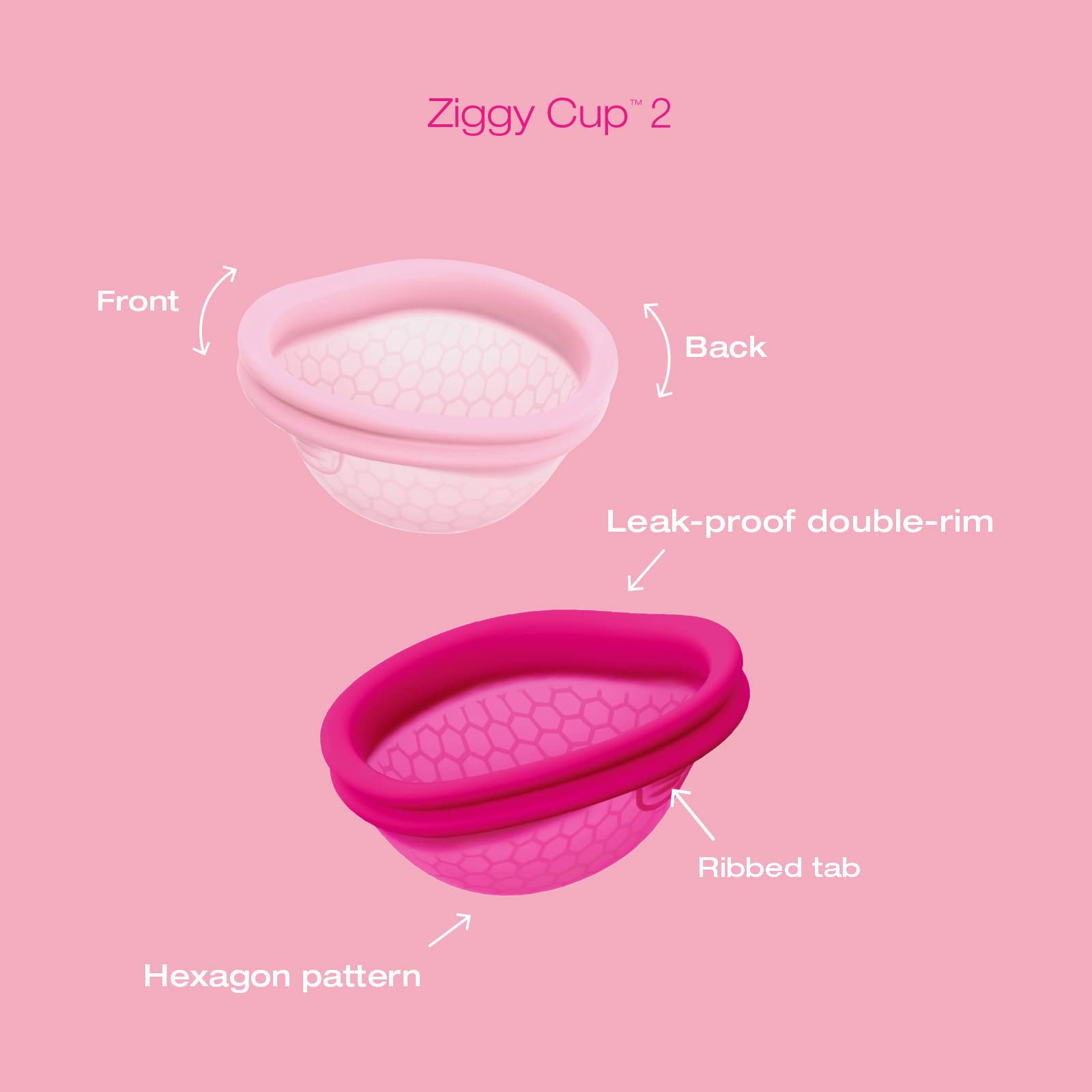 Intimina Ziggy Cup 2 - Extra-Thin Reusable Menstrual Disc, Period Cup, Disposable Menstrual Cup INTIMINA