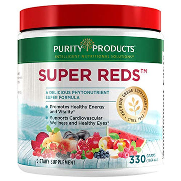 Purity Products Super Reds Powder Phytonutrient Superfood Drink Mix w/FloraGLO Lutein 