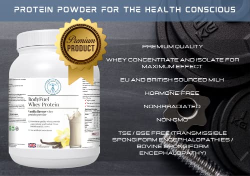 Complementary Supplements - BodyFuel Whey Protein Isolate & Concentrate Vanilla Flavour Complementary Supplements