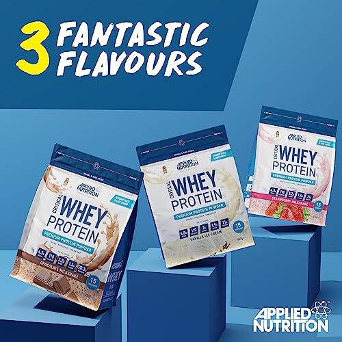 Applied Nutrition Critical Whey Protein Powder 450g - High Protein Powder, Protein Milkshake Applied Nutrition