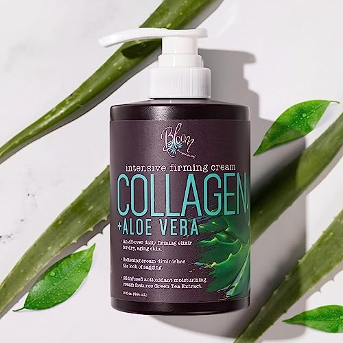 BLOOM Vitamin C Cream + Collagen Cream Body Lotion & Face Moisturizer 2PC Skincare