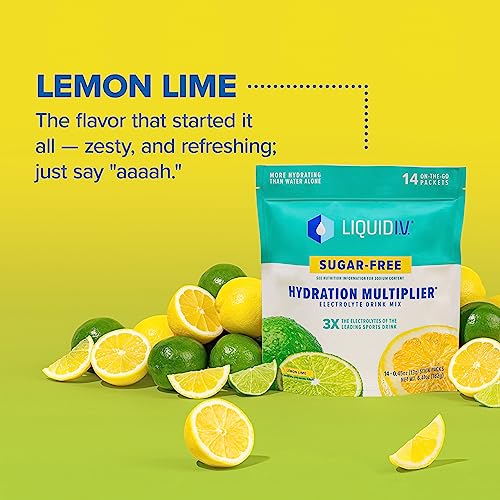 Liquid I.V. Sugar-Free Hydration Multiplier - Lemon Lime – Sugar-Free Hydration Powder