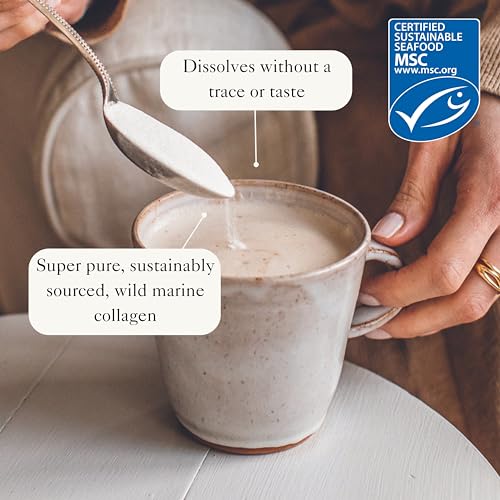 Bare Biology Collagen Powder, 300g/60 Servings - Skinful Pure Marine Collagen Supplement for Skin Bare Biology