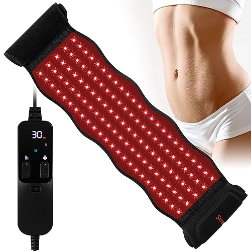 Streamlet Red Light Therapy Belt, 120 LED Combo 660nm 850nm Wearable Red Light Therapy