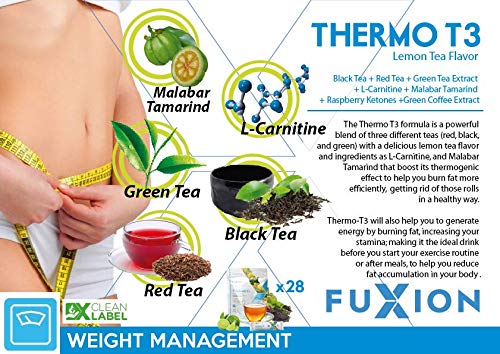 FuXion Thermo T3,Delicious Lemon Tea Flavor(Thermo TT3, 28 Sachets) CHNLML