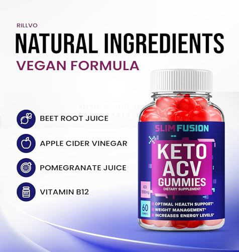 Slim Fusion Keto ACV Gummies - Keto SlimFusion ACV Advanced Formula Plus Apple Cider Rillvo