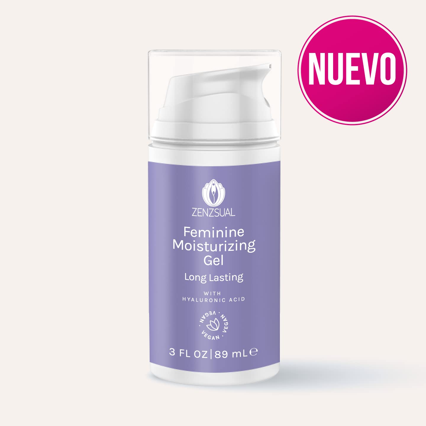 ZENZSUAL Vaginal Moisturizer Gel with Hyaluronic Acid, p-H Balanced, Water-Based for Women