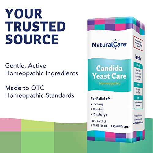 NaturalCare Candida Yeast Care Drops, Homeopathic Treatment Temporarily Relieves Symptoms Natra-Bio