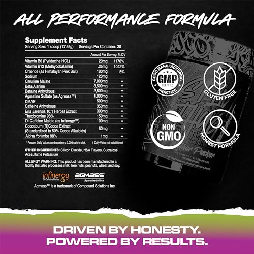 KILO LABS Pre Workout Powder | Stim Thug Preworkout for Men and Women | Hydrating Flavors of Energy & Electrolytes to Improve Focus and Pump | 20 Servings