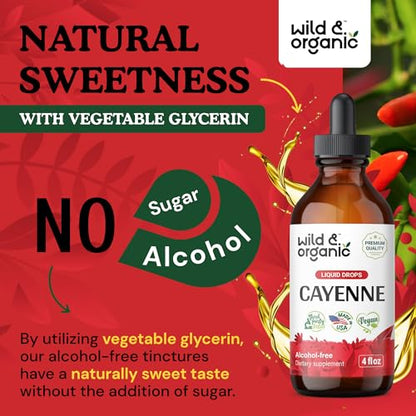 Cayenne Pepper Supplements - Organic Cayenne Pepper Tincture - Cayenne Pepper Liquid