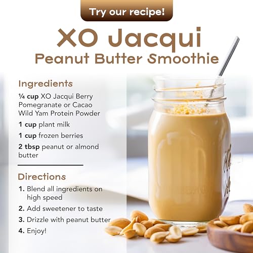 Organic & Vegan Protein Powder for Women Cacao-Chocolate Wild Yam – Delicious Protein Powder XO Jacqui