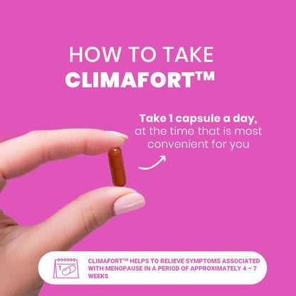 ClimaFort - Menopause Capsules - Food Supplement