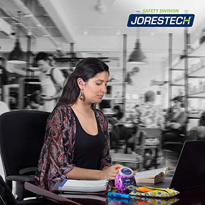 JORESTECH Safety Earplugs Purple Ultra Soft Foam Small/Slim SNR 35 dB Comfortable