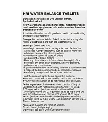 HRI Water Balance (Water Retention) THR - R- 60tabs