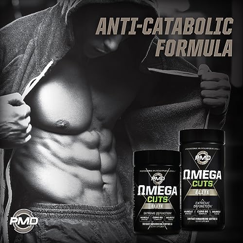 PMD Sports Omega Cuts Elite Fat Loss-Muscle Defining Formula - Omega Fatty Acids PMD
