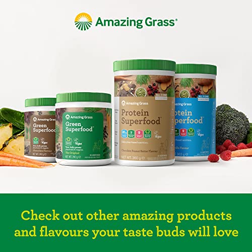 Amazing Grass Protein Superfood, Organic Vegan Protein Powder with Fruit and Vegetables Amazing Grass