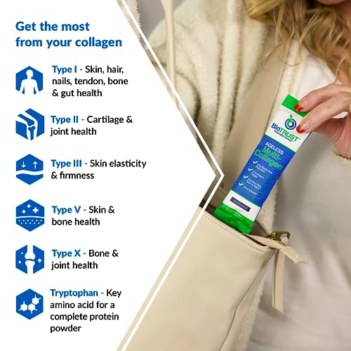 BioTrust Ageless Multi Collagen Protein Powder– 5 Collagen Types (I, II, III, V, X) BioTrust