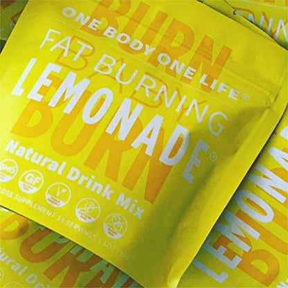 Fat Burning Lemonade Stimulant Free Weight Loss and Energy Drink Mix for Women & Men