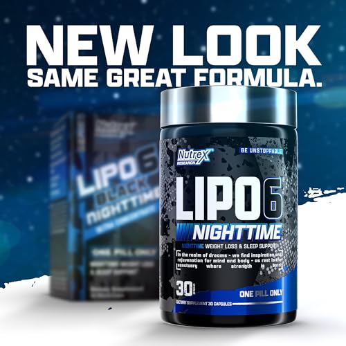 Nutrex Lipo 6 Nighttime Fat Burner | Melatonin Sleep Aid & Weight Loss Diet Pills Nutrex Research