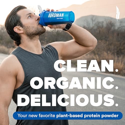 BIRDMAN Falcon Organic Vegan Protein Powder Vanilla, 24g Protein, Sugar Free, Probiotics BIRDMAN