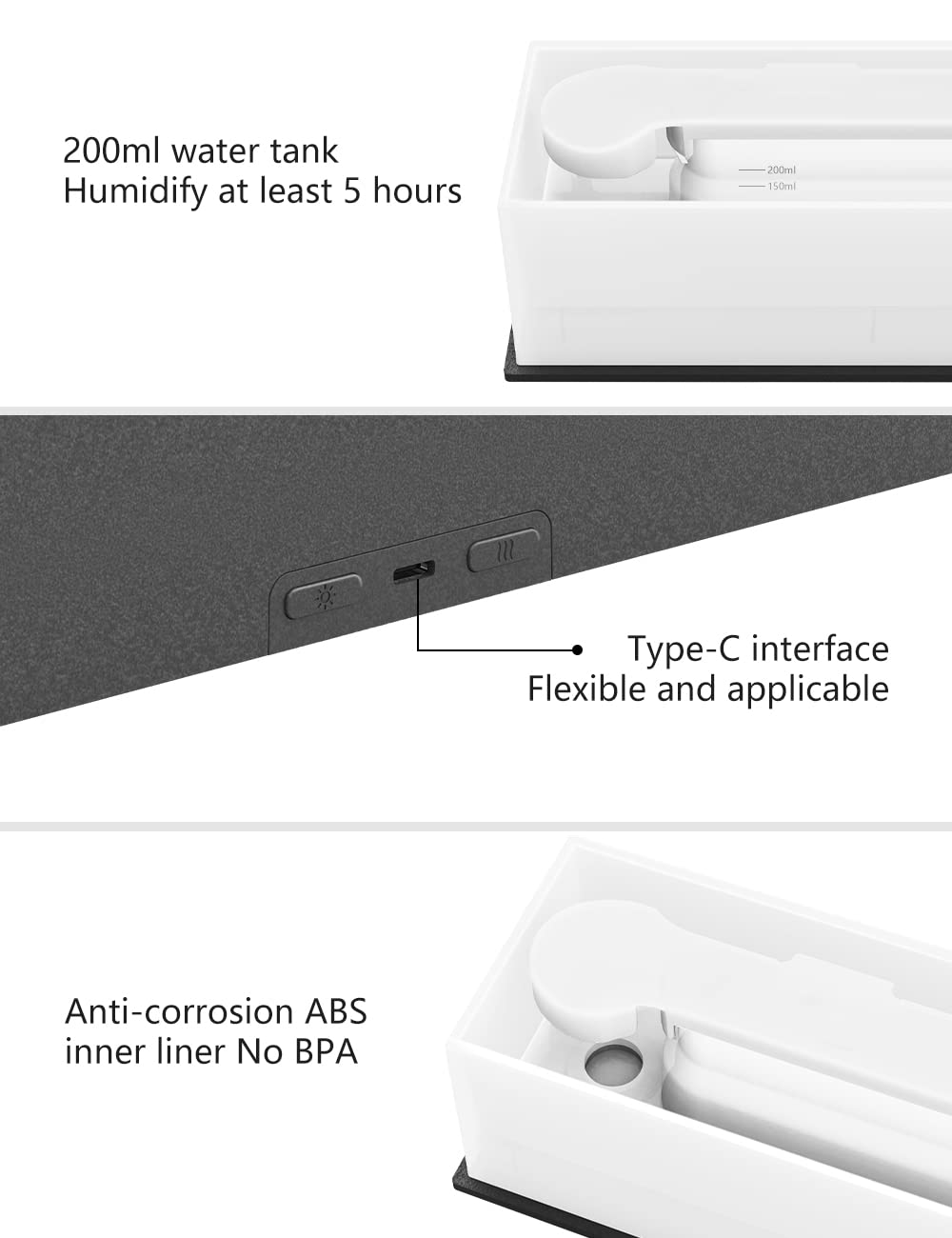 Shiawase Oil Diffuser, 200ml Flame Essential Oil Diffuser/Humidifier, Bedrock Fire Air Scent Diffuser Shiawase