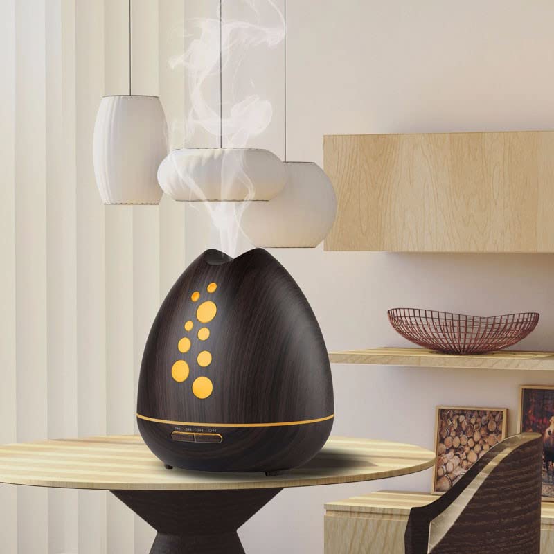 TGE Unique 400ML Essential Oil Diffuser for Essential Oils Bluetooth Music Speaker with Remote 7 Color LED Generic