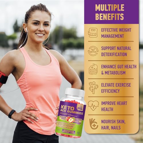 Keto Acv Gummies for Advanced Weight Loss & Belly Fat Burn - Pro Active Super Apple Cider Mood Mingle