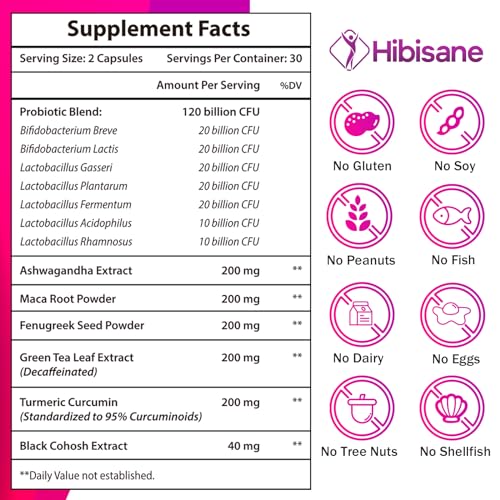 120 Billion CFU Probiotic - Menopause Support Probiotics for Women, 13-in-1 Natural