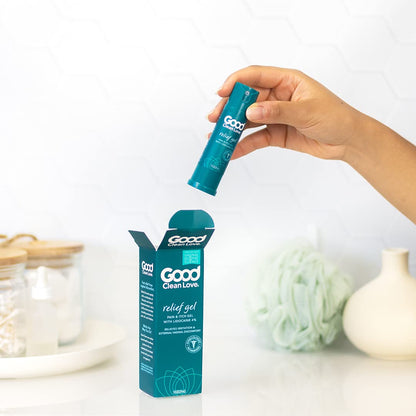 Good Clean Love Relief Gel Pain & Itch with Lidocaine 4%, Fast-Acting Relief from Pain, Itch, and Irritation