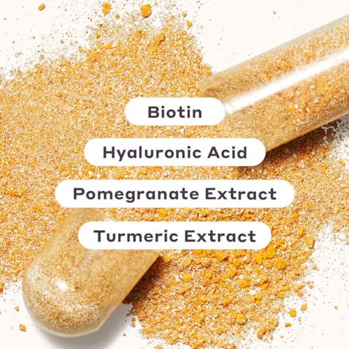 Womaness Active Glow Hair Skin and Nails Vitamins - Biotin, Longvida Curcumin & Hyaluronic Acid Womaness