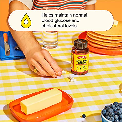 Bragg Apple Cider Vinegar Capsules - Vitamin D3 & Zinc - 750mg of Acetic Acid – Immune Bragg