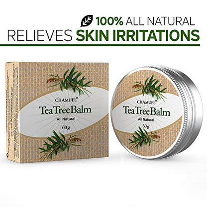 TEA TREE OIL BALM -100% All Natural | Great Cream for Soothing Irritations like Eczema