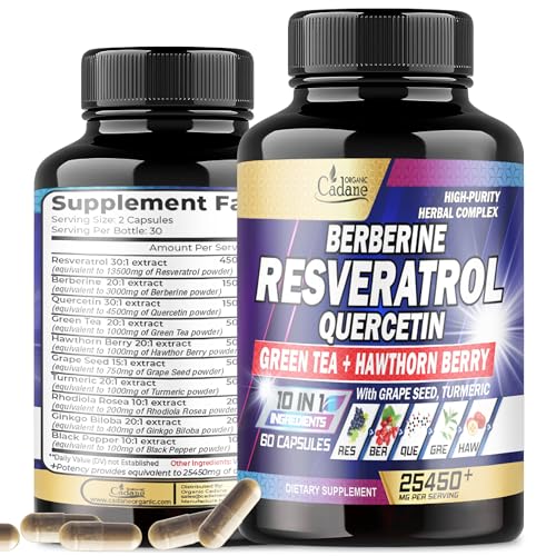 Premium Resveratrol Supplement 25450mg - Healthy Aging, Heart, Brain & Immune Support