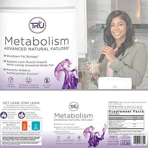 TRU Metabolism, Advanced Fat Loss, Fight Cravings, Boost Mood, No Jitters or Crash