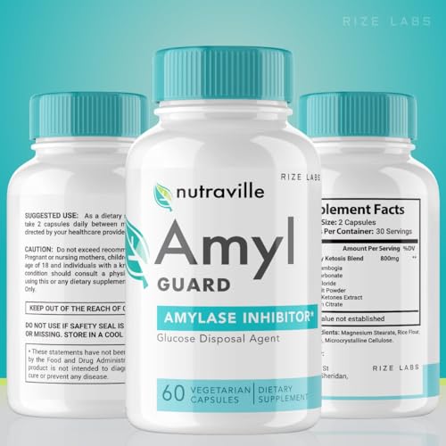 rize labs Nutraville Amyl Guard Dietary Supplement, Nutraville Amyl Guard Weight Loss Pills rize labs