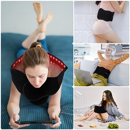 Streamlet Red Light Therapy Belt, 120 LED Combo 660nm 850nm Wearable Red Light Therapy Streamlet