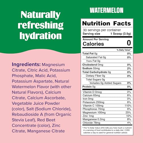 Ultima Replenisher Daily Electrolyte Drink Mix – Watermelon, 30 Servings – Hydration Ultima Replenisher