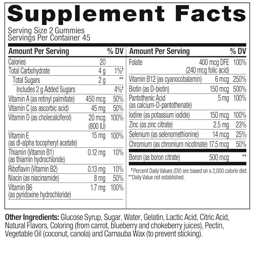 OLLY Women's Multivitamin Gummy, Overall Health and Immune Support OLLY