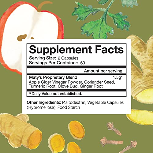 Matys Acid & Indigestion Relief Capsules, Safe Antacid Alternative for Occasional Acid