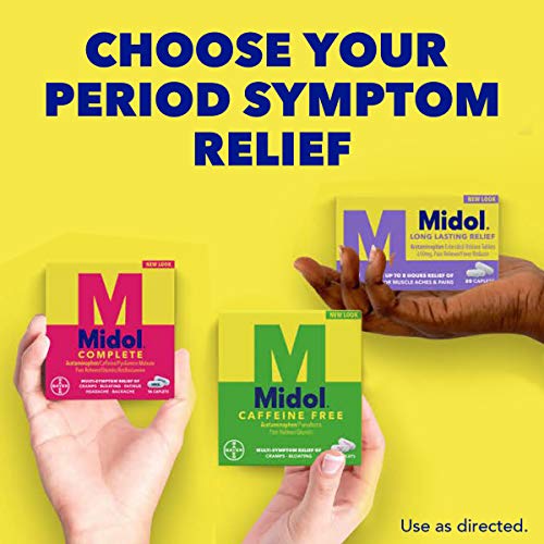 Midol Complete, Menstrual Period Symptoms Relief Including Premenstrual Cramps