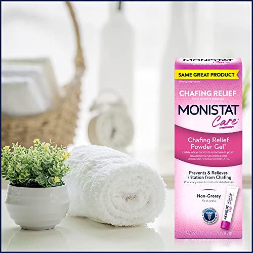Monistat Chafing Relief Powder Gel, Anti-Chafe Protection, Fragrance Free Chafing Gel, 1.5 Oz, 1 Pack Monistat
