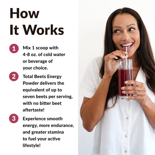 FORCE FACTOR Total Beets Beet Root Powder with Energy, NO3-T Nitrates to Support